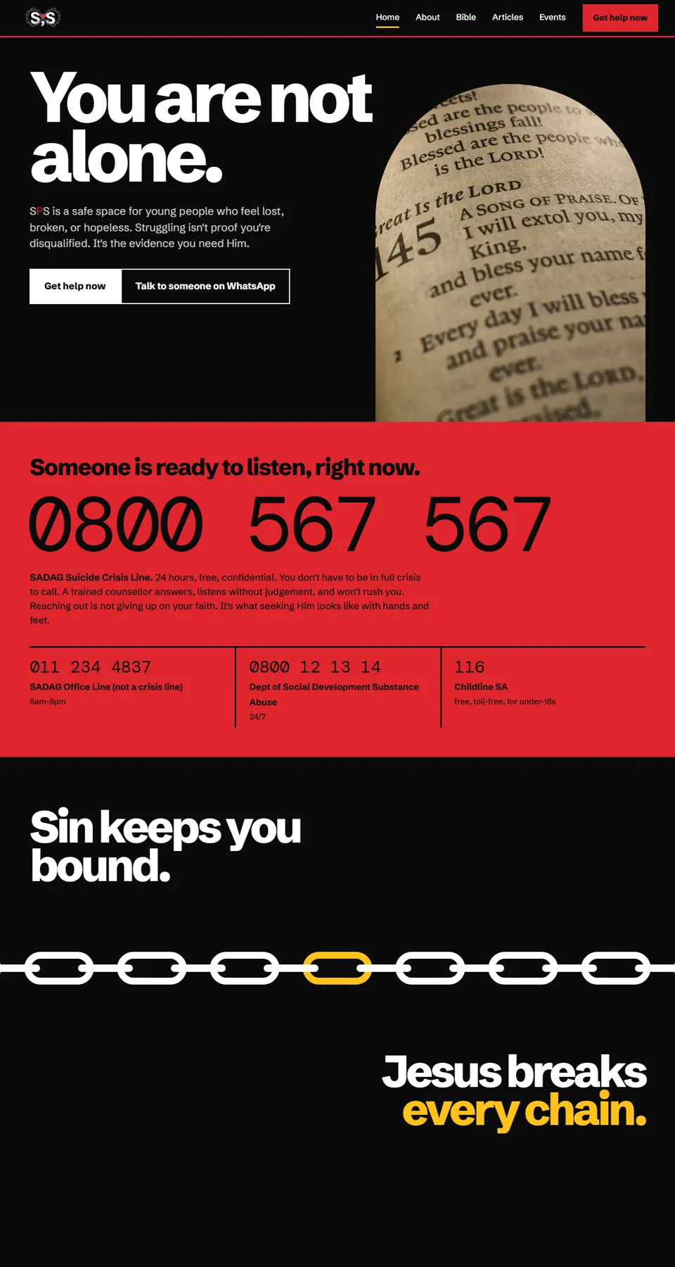 SPS website screenshot